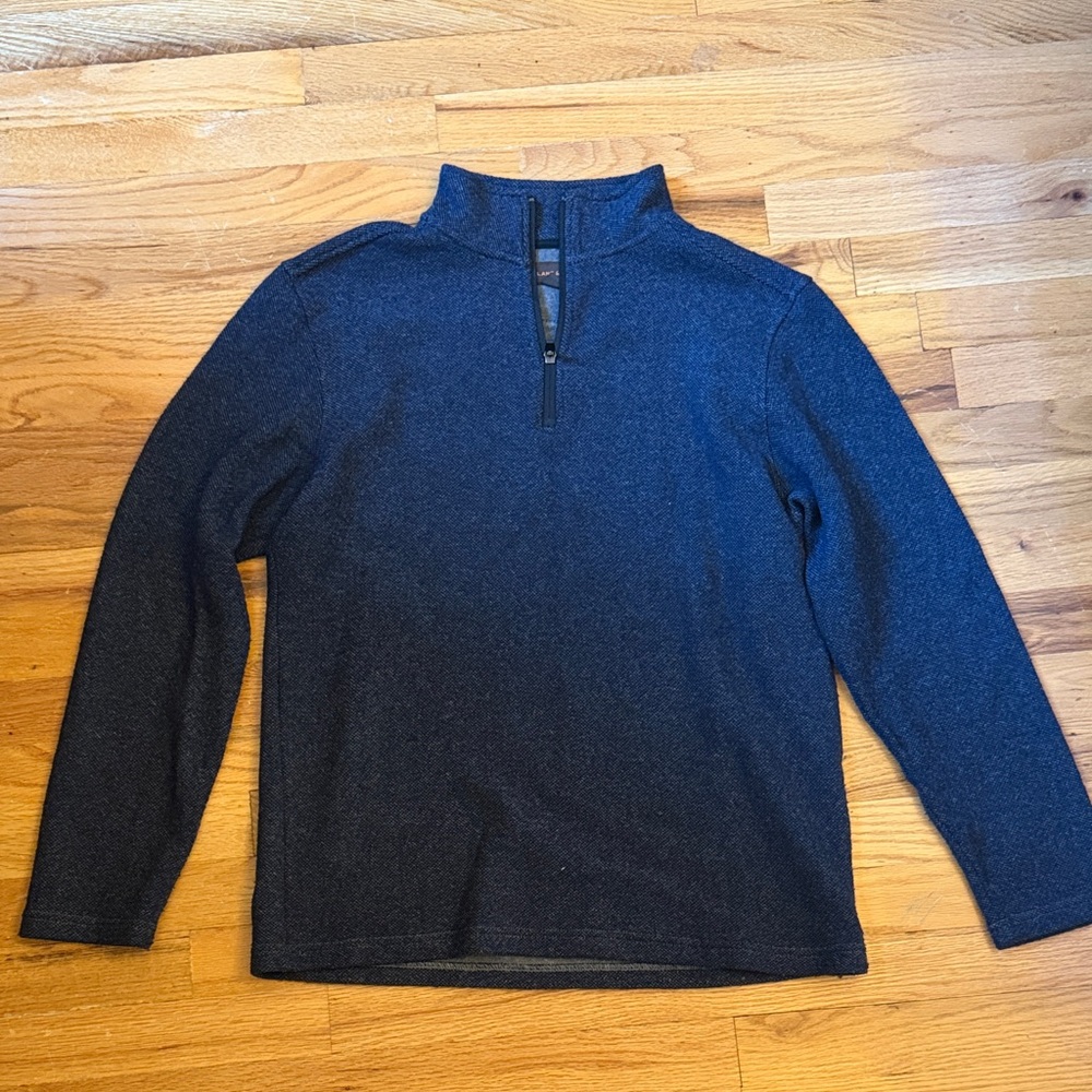 Men's Navy Quarter-Zip Pullover Sweater